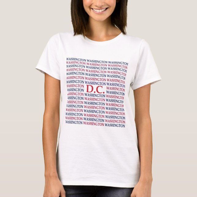 Washington DC Typography T-Shirt (Front)