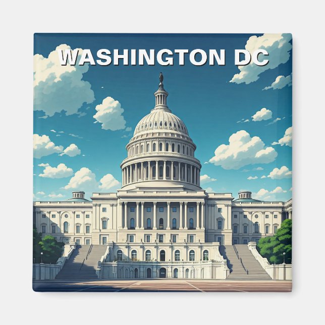 Washington DC US Capitol Building Magnet (Front)