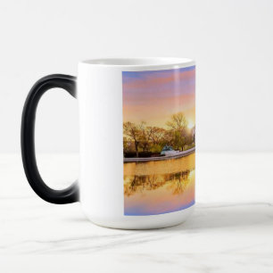 Washington DC US Capitol Building Sunset Reflectio Magic Mug