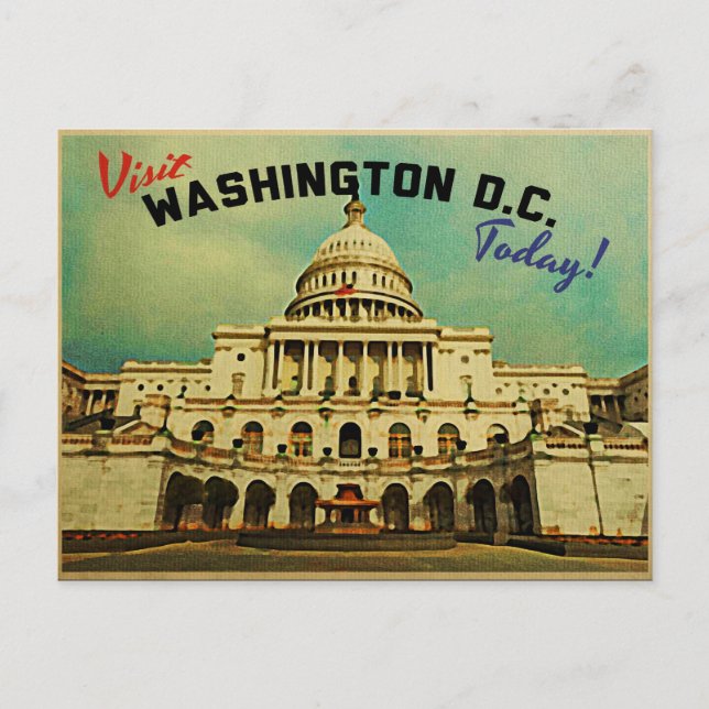 Washington DC Vintage Postcard (Front)