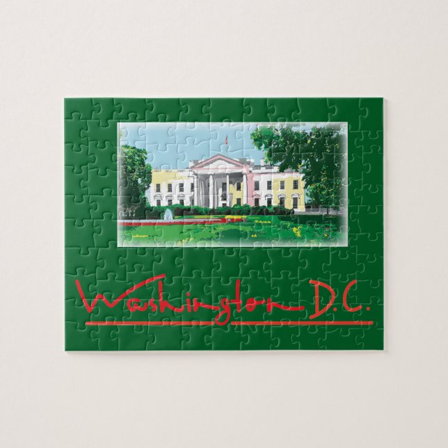 Washington DC - White House Jigsaw Puzzle (Horizontal)