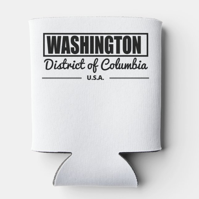 Washington District of Columbia Can Cooler (Back)