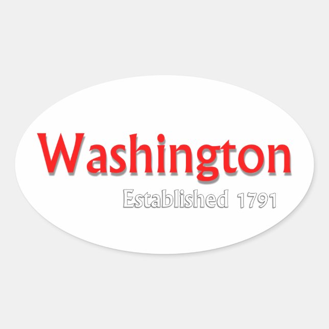 Washington Established Stickers (Front)