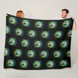 WASHINGTON EVERGREEN STATE FLAG FLEECE BLANKET