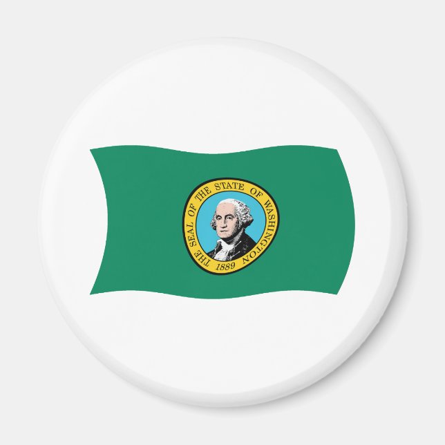 Washington Flag Magnet (Front)