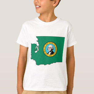 Washington Flag Map T-Shirt