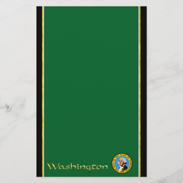Washington flag stationery (Front)