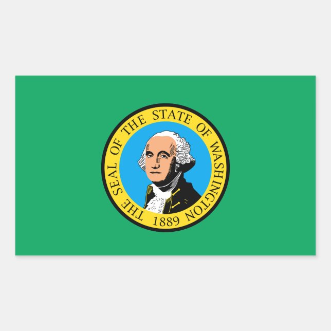 Washington Flag Sticker (Front)