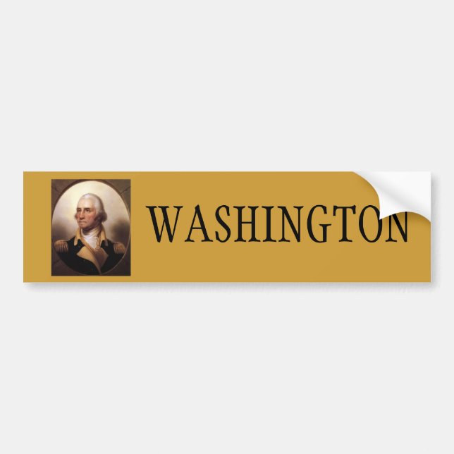Washington for President Bumper Sticker (Front)