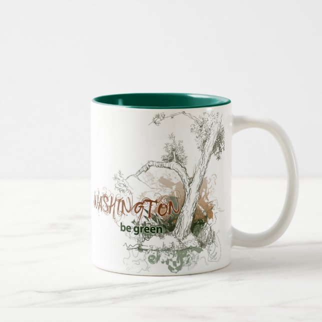 Washington Green Tree Mug (Right)