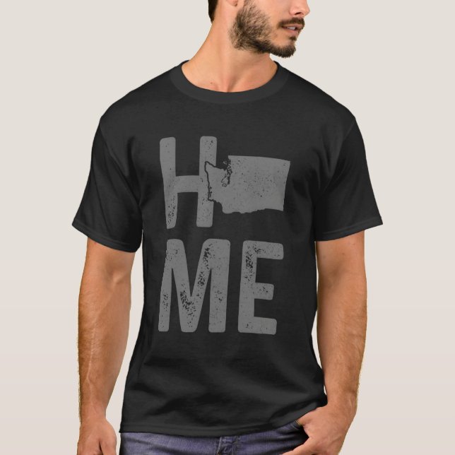 Washington Home State Map Pride T-Shirt (Front)