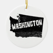Washington Home Vintage Distressed Map
