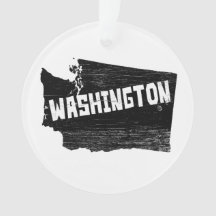 Washington Home Vintage Distressed Map