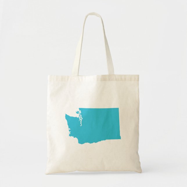 Washington in Blue Tote Bag (Front)