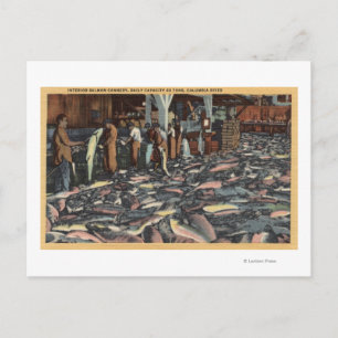 Washington - Interior View of a Salmon Postcard