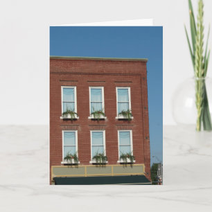 Washington, Iowa Window Boxes Card