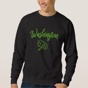Washington Irish American Heritage  Vintage Shamro Sweatshirt