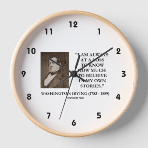 Washington Irving Always At A Loss Believe Stories Clock