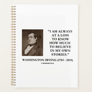 Washington Irving Always At A Loss Believe Stories Planner