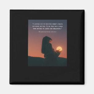 Washington Irving Quote I Profess Not To Know How  Magnet