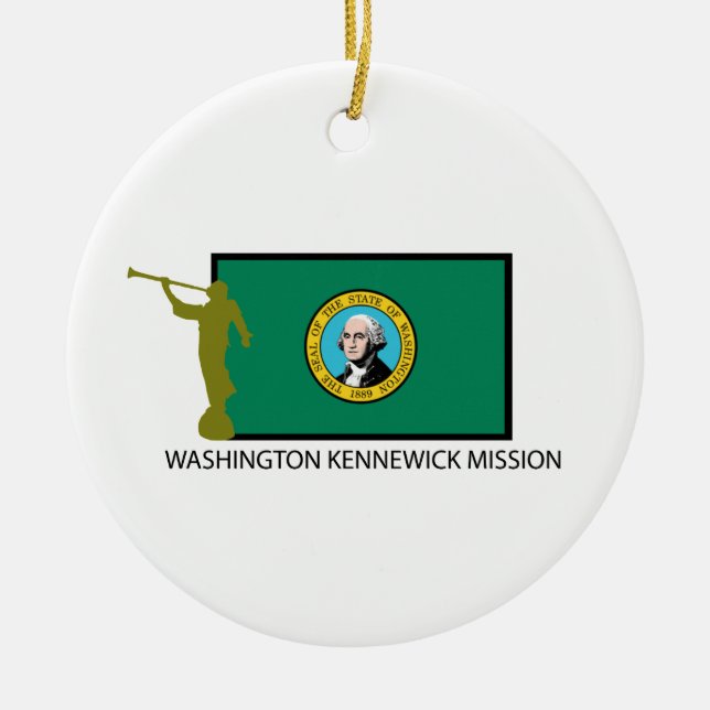WASHINGTON KENNEWICK MISSION LDS CTR CERAMIC ORNAMENT (Front)