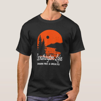 Washington Lake Shark-Free and Unsalted Vacation S T-Shirt