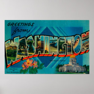 Washington - Large Letter Scenes 2 Poster