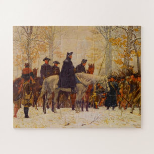 Washington March Valley Forge William Trego 1883 Jigsaw Puzzle