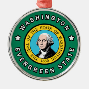 Washington Metal Ornament