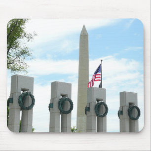 Washington Monument and WWII Memorial in DC Mouse Pad
