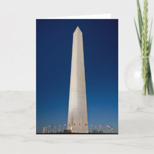 Washington Monument at Dusk Card