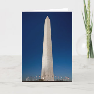 Washington Monument at Dusk Card