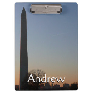 Washington Monument at Sunset Clipboard