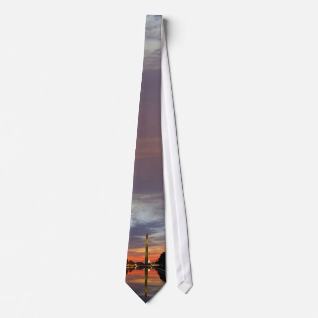 Washington Monument at Sunset Tie (Front)