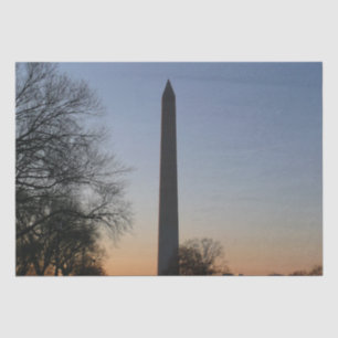 Washington Monument at Sunset Tissue Paper