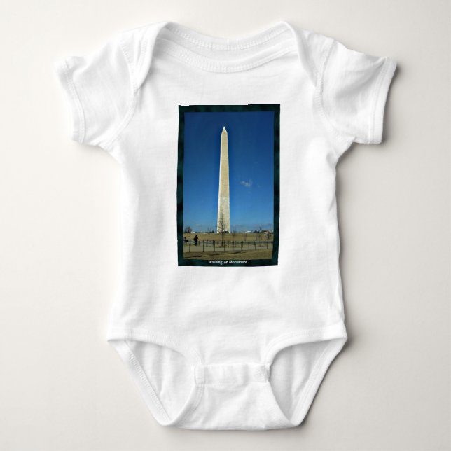 Washington Monument Baby Bodysuit (Front)