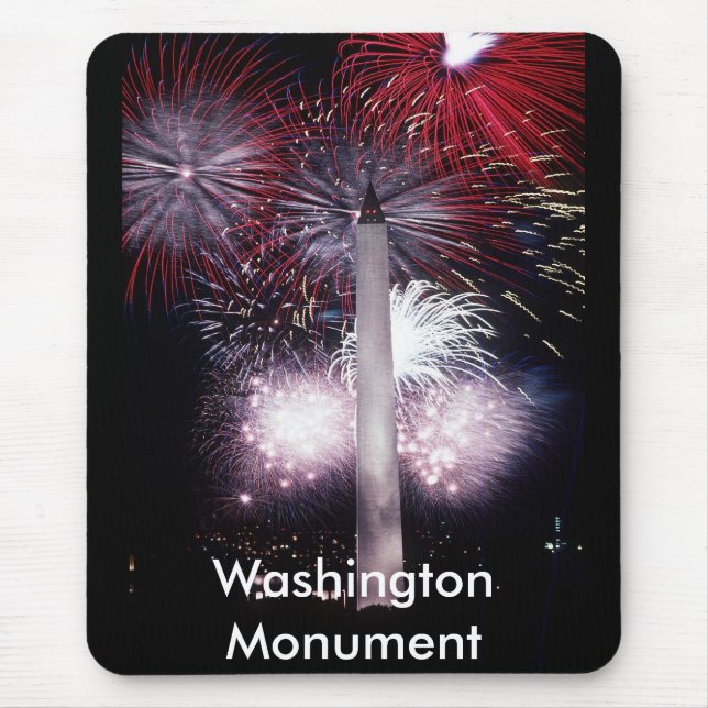 Washington Monument Fireworks Mouse Pad (Front)