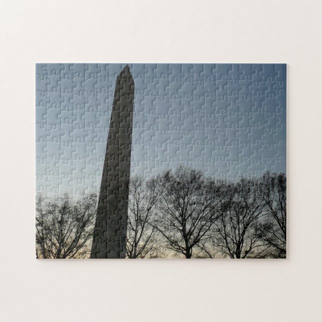 Washington Monument in Winter II Landscape Jigsaw Puzzle (Horizontal)