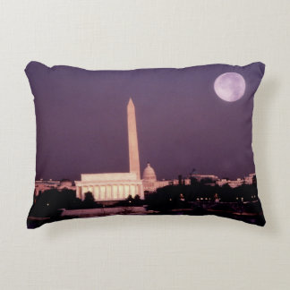 Washington Monument, the Capitol and Jefferson Decorative Pillow