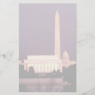 Washington Monument, the Capitol and Jefferson Stationery