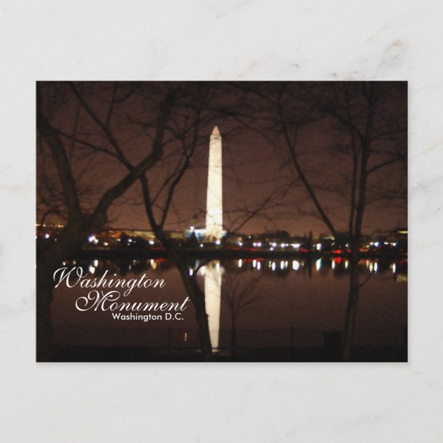 Washington Monument, Washington D.C. Postcard (Front)
