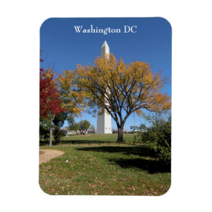 Washington Monument with Fall Colour Washington DC Magnet