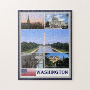 Washington - Mosaic - United States - Jigsaw Puzzle