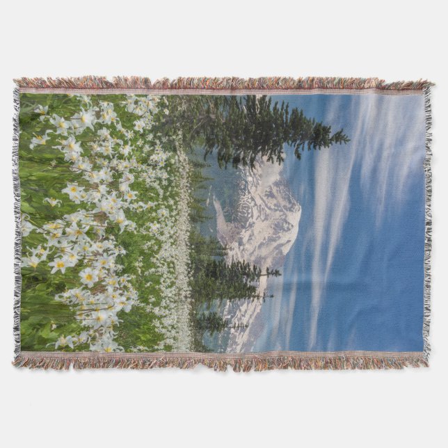 Washington, Mount Rainier National Park 1 Throw Blanket (Front)