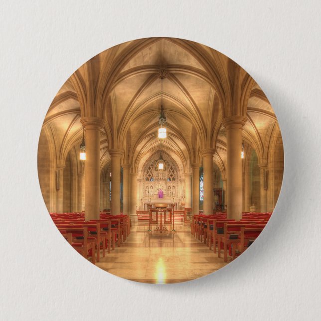 Washington National Cathedral Bethlehem Chapel 3 Inch Round Button (Front)