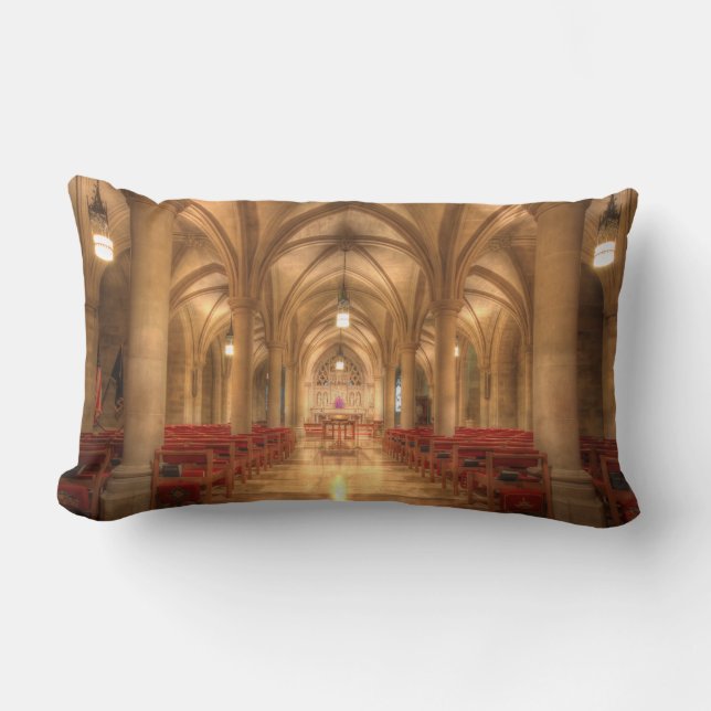 Washington National Cathedral Bethlehem Chapel Lumbar Pillow (Front)
