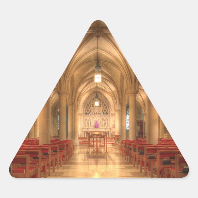 Washington National Cathedral Bethlehem Chapel Triangle Sticker (Front)
