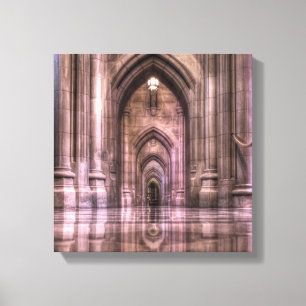 Washington National Cathedral Reflections Canvas Print