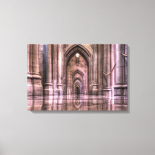 Washington National Cathedral Reflections Canvas Print