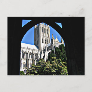 Washington National Cathedral Through Archway Postcard